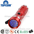 Hot vender 390 ~ 395 nm 14 LED UV Flashlight 3 x detector UV AAA